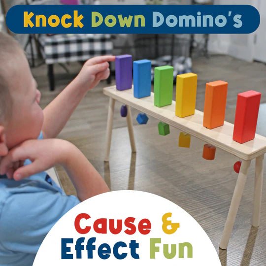 Falling Wood Domino Wall - Tools 4 Teaching