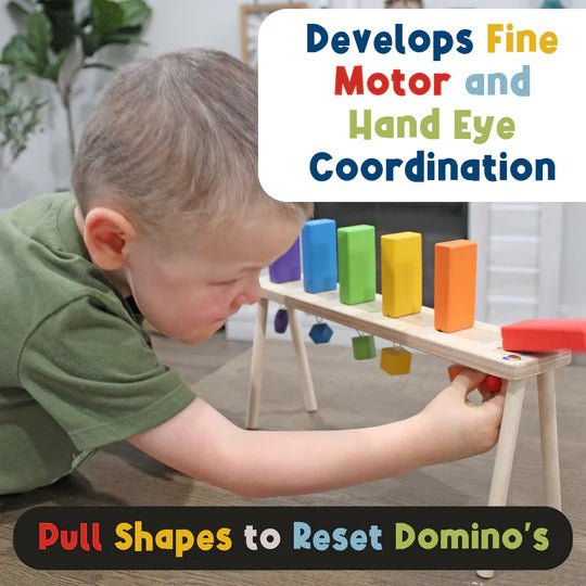 Falling Wood Domino Wall - Tools 4 Teaching
