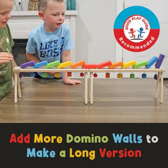 Falling Wood Domino Wall - Tools 4 Teaching