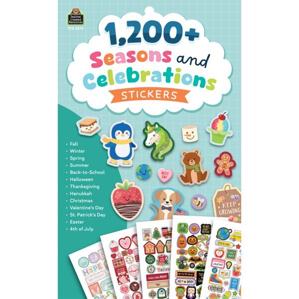 Seasons and Celebrations Sticker Pad - Tools 4 Teaching