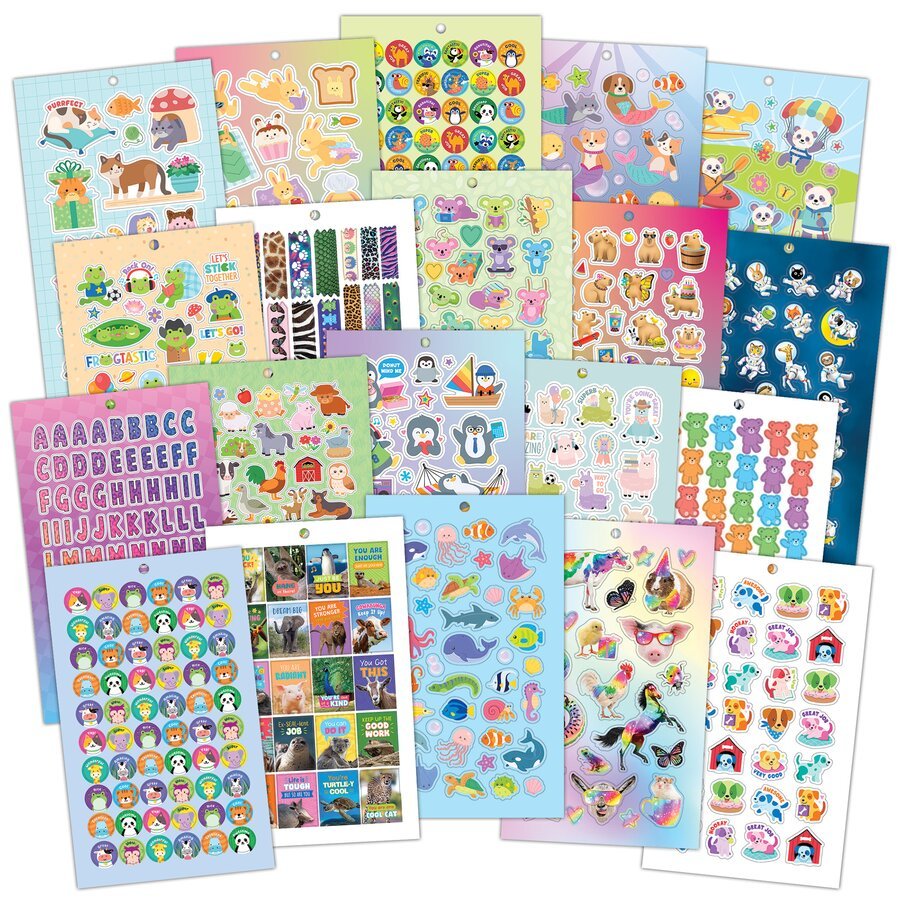 Absolutely Cute Animals Sticker Pad - Tools 4 Teaching