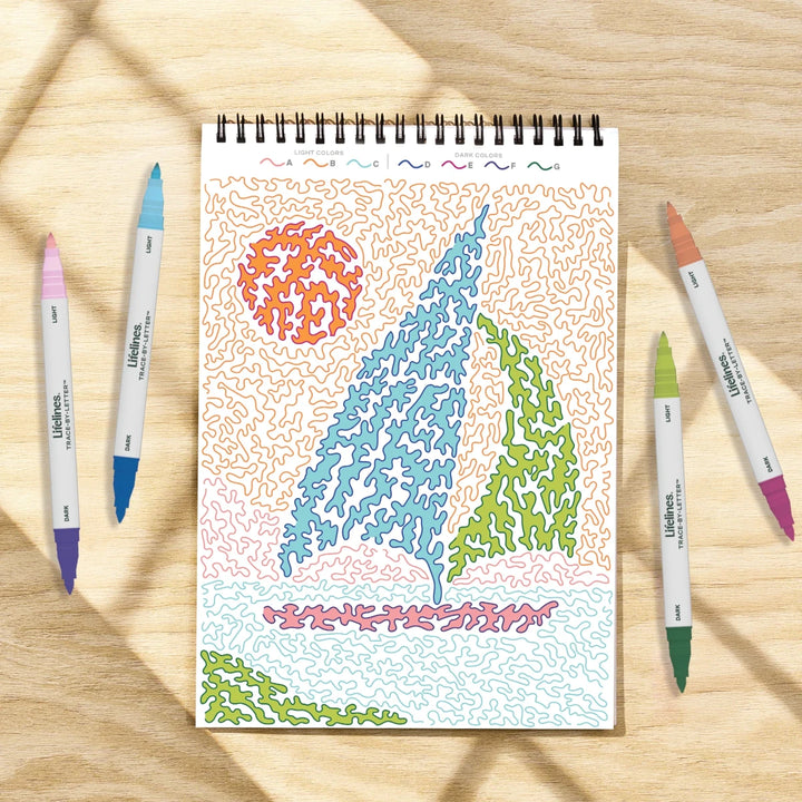 Lifelines® FlowArt® Trace - By - Letter Pack Your Bags - Tools 4 Teaching