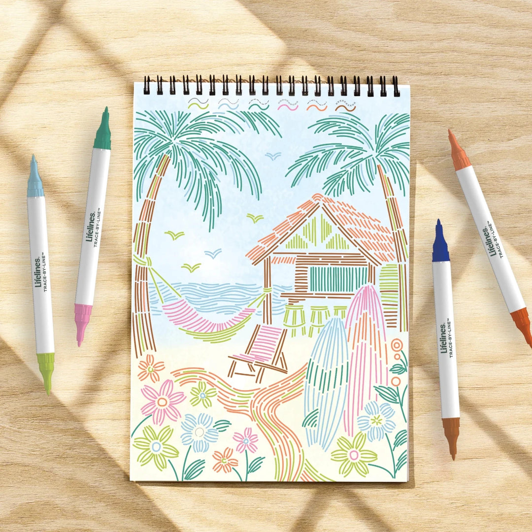 Lifelines® FlowArt® Trace - By - Line Tropical Paradise - Tools 4 Teaching