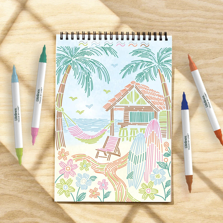 Lifelines® FlowArt® Trace - By - Line Tropical Paradise - Tools 4 Teaching