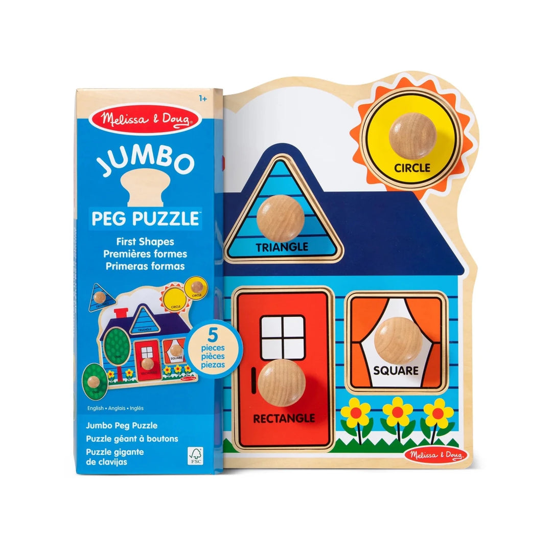 First Shapes Jumbo Knob Wooden Puzzle - Tools 4 Teaching