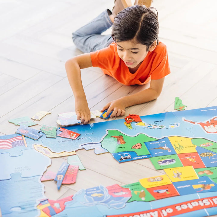 U.S.A. Map Floor (51 pc) - Tools 4 Teaching