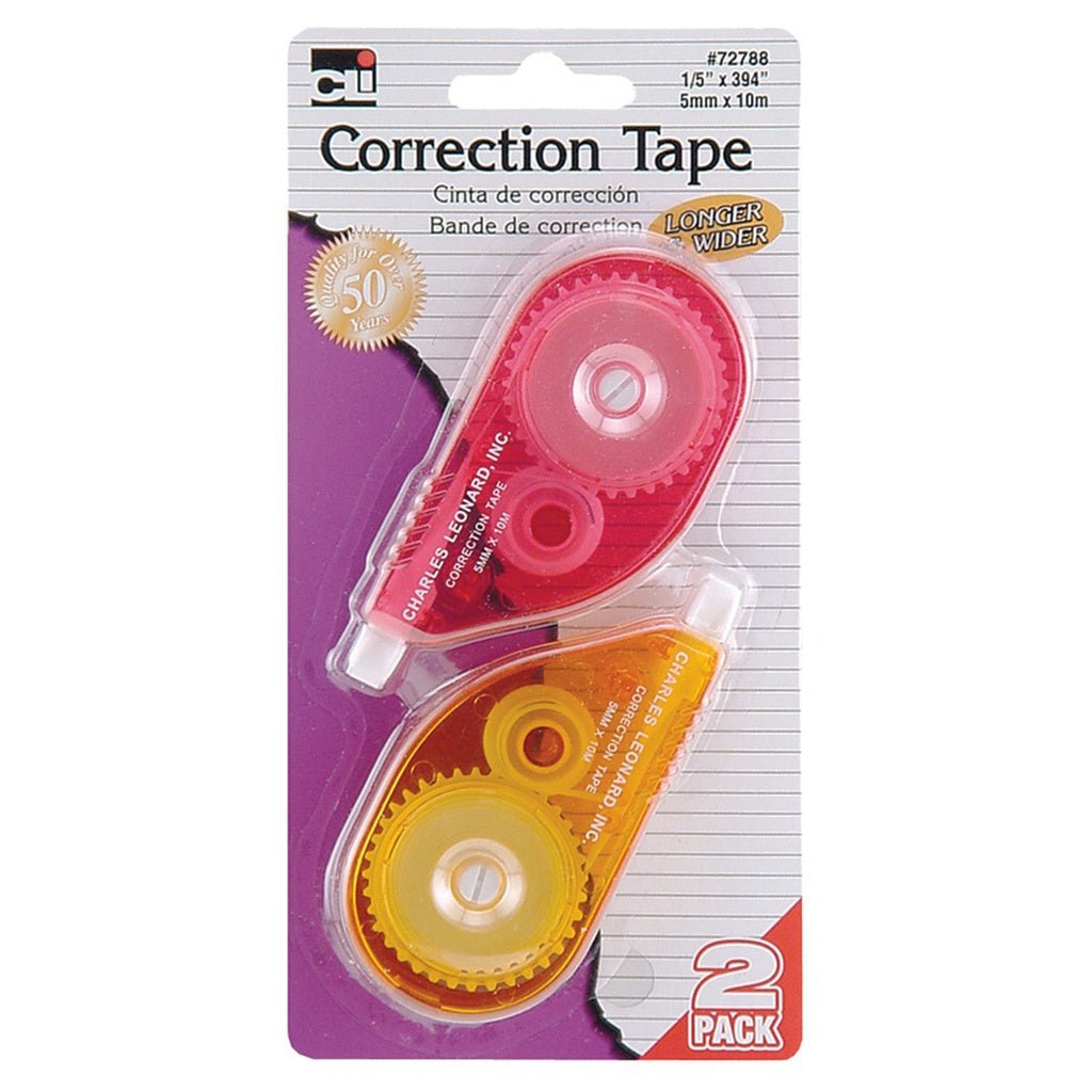 Correction Tape 2/pack Assorted Color Casing - Tools 4 Teaching
