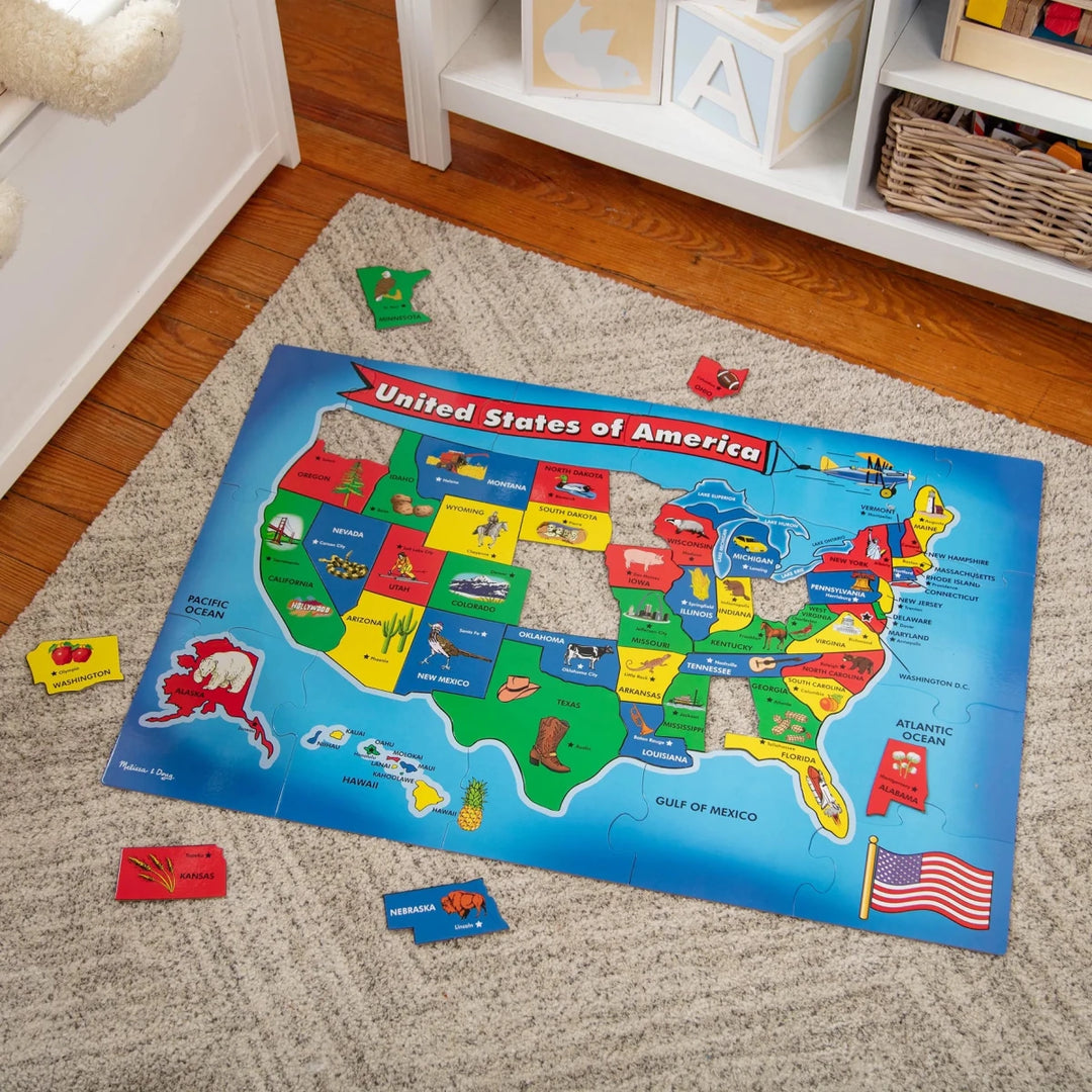 U.S.A. Map Floor (51 pc) - Tools 4 Teaching