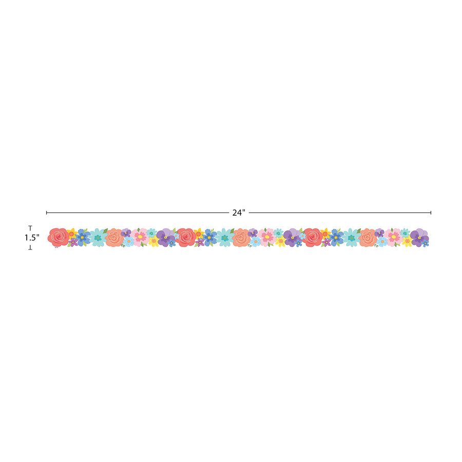 Spring Flowers Magnetic Border - Tools 4 Teaching