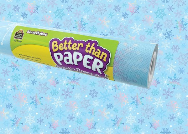 Snowflakes Better Than Paper Bulletin Board Roll - Tools 4 Teaching