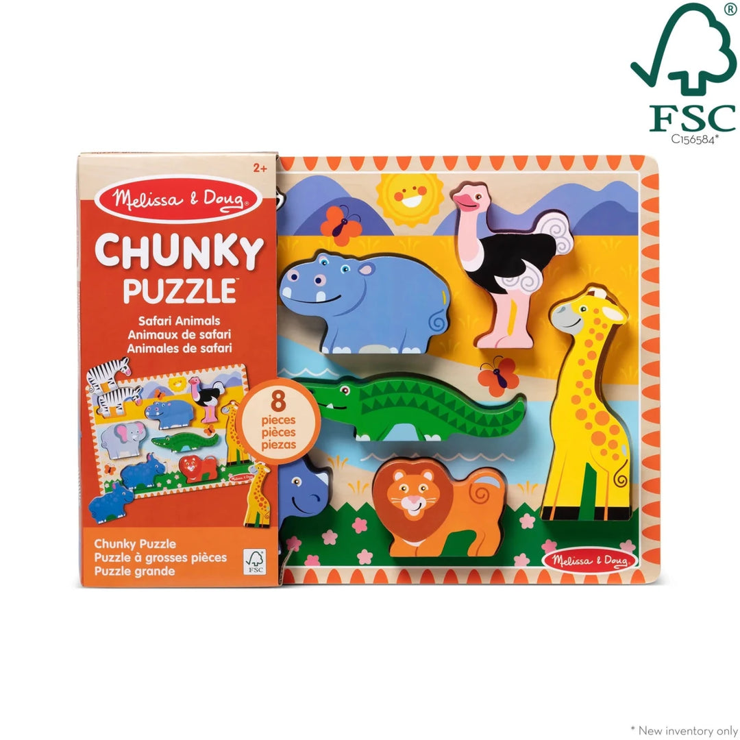 Safari Animals Chunky Puzzle - Tools 4 Teaching
