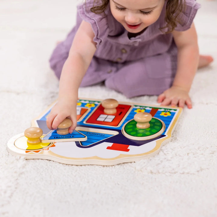 First Shapes Jumbo Knob Wooden Puzzle - Tools 4 Teaching