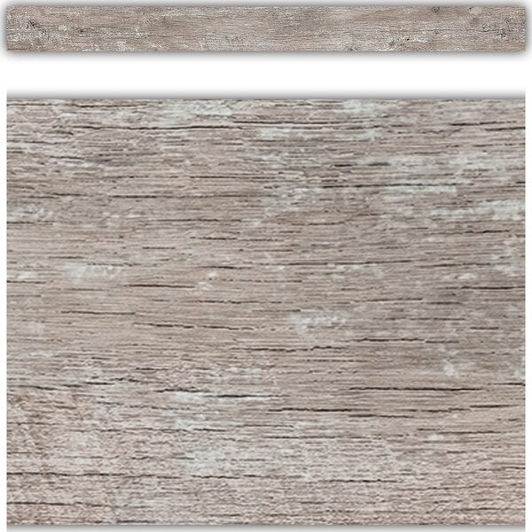 Weathered Wood Straight Border Trim - Tools 4 Teaching