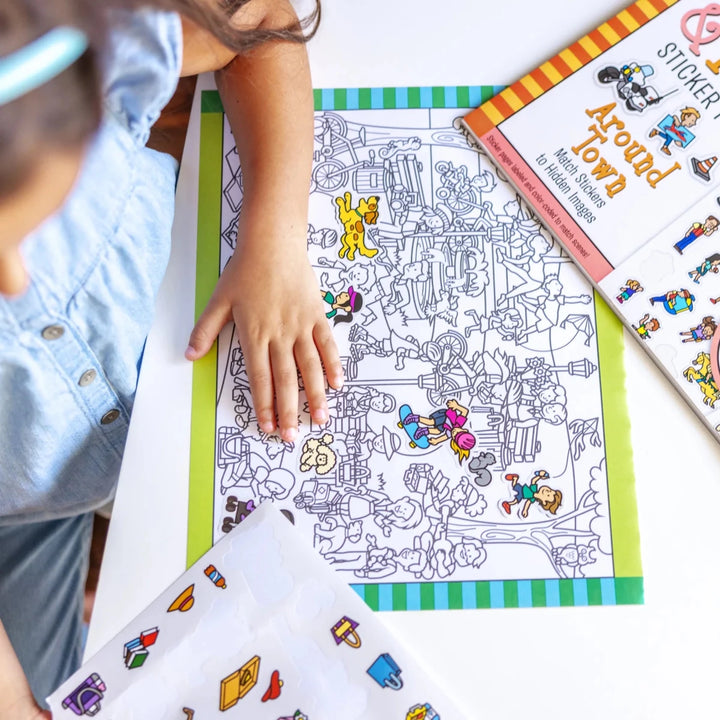 Seek &amp; Find Sticker Pad - Around Town - Tools 4 Teaching