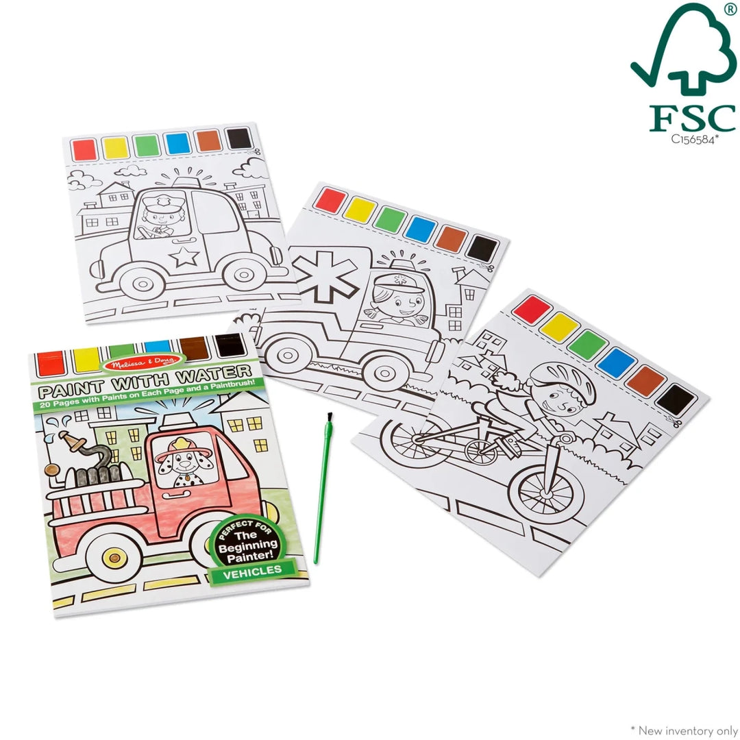Paint with Water Vehicles - Tools 4 Teaching