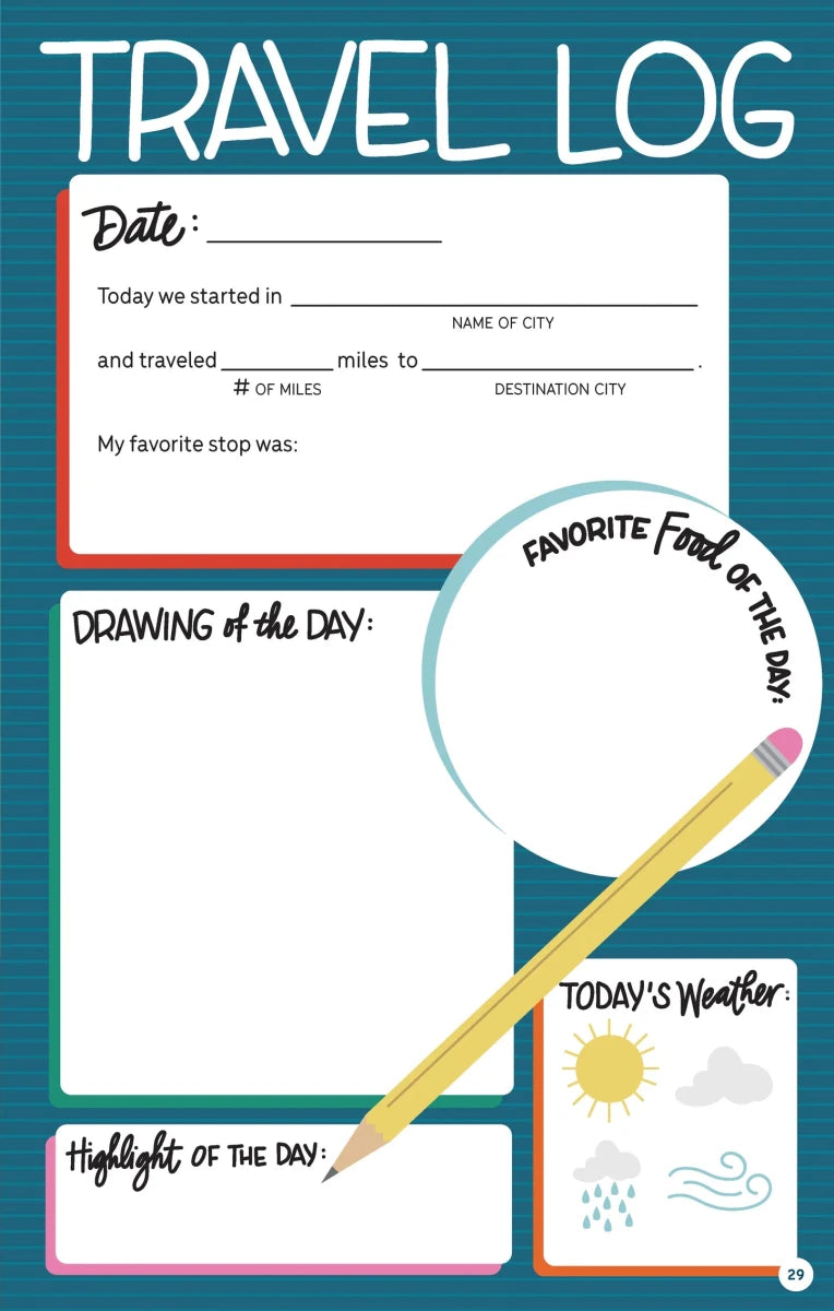 Road Trip Activities and Travel Journal for Kids - Tools 4 Teaching