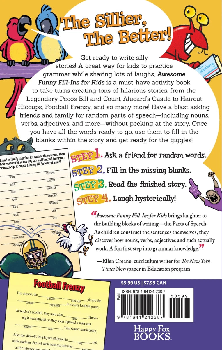 Awesome Funny Fill - Ins for Kids - Tools 4 Teaching