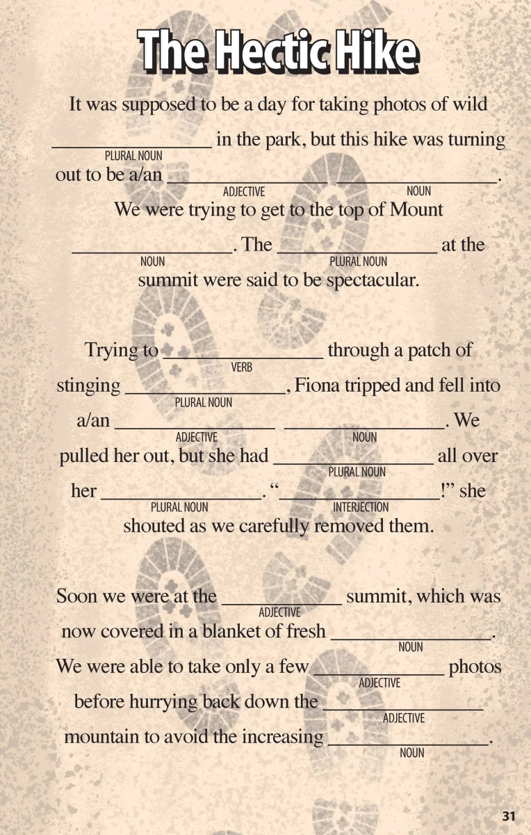 Sports Funny Fill - Ins for Kids - Tools 4 Teaching