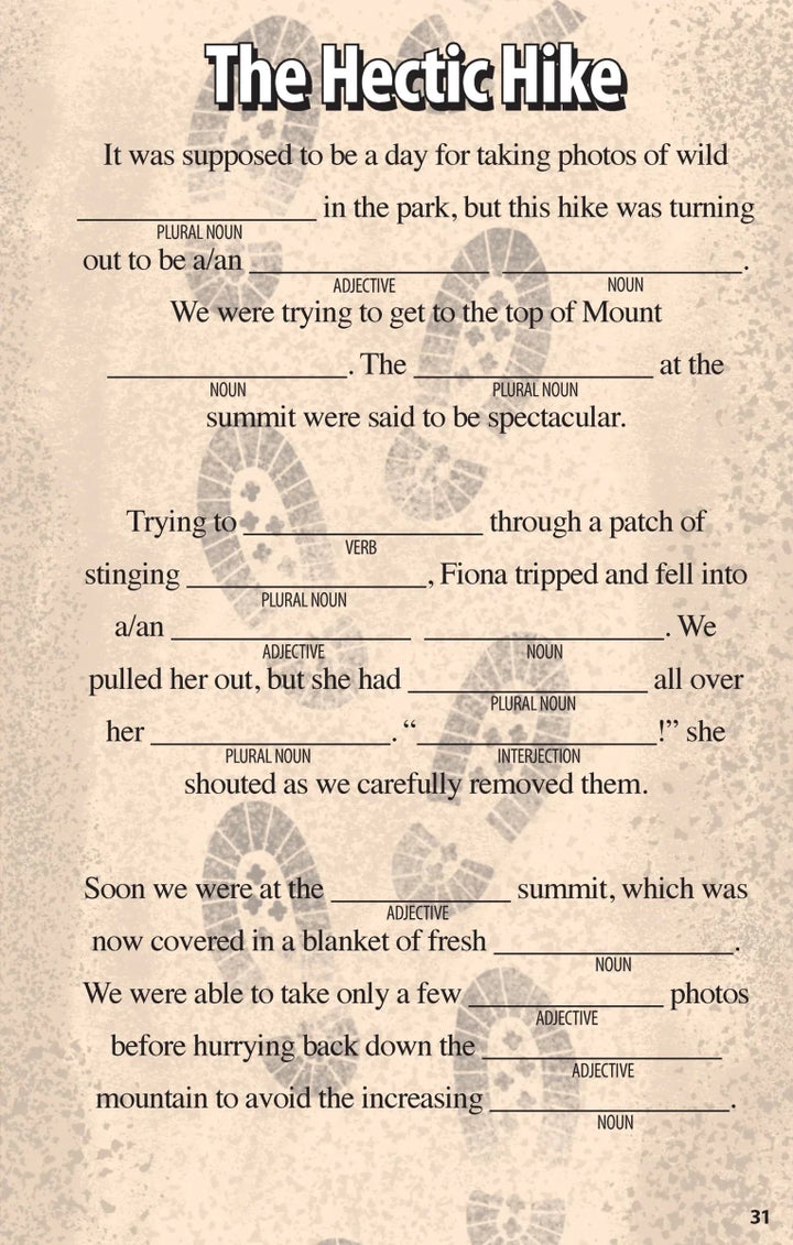 Sports Funny Fill - Ins for Kids - Tools 4 Teaching
