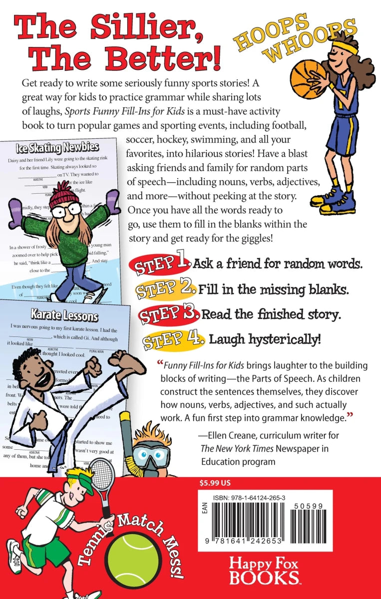 Sports Funny Fill - Ins for Kids - Tools 4 Teaching