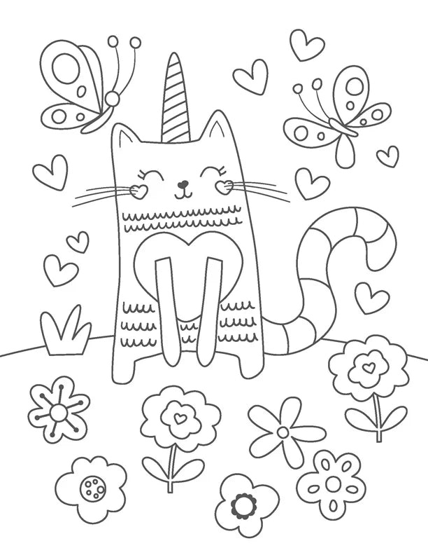 Silly Caticorns Coloring Book - Tools 4 Teaching