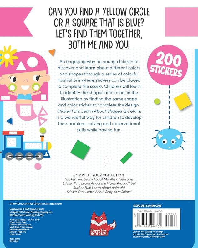 Sticker Fun Learn About Shapes and Colors - Tools 4 Teaching