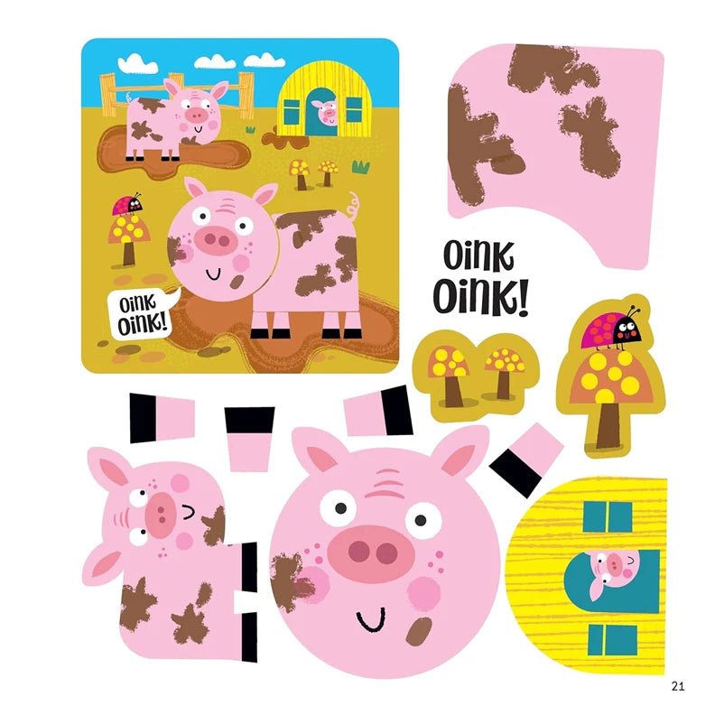 First Fun Sticker Painting Farm Animals - Tools 4 Teaching
