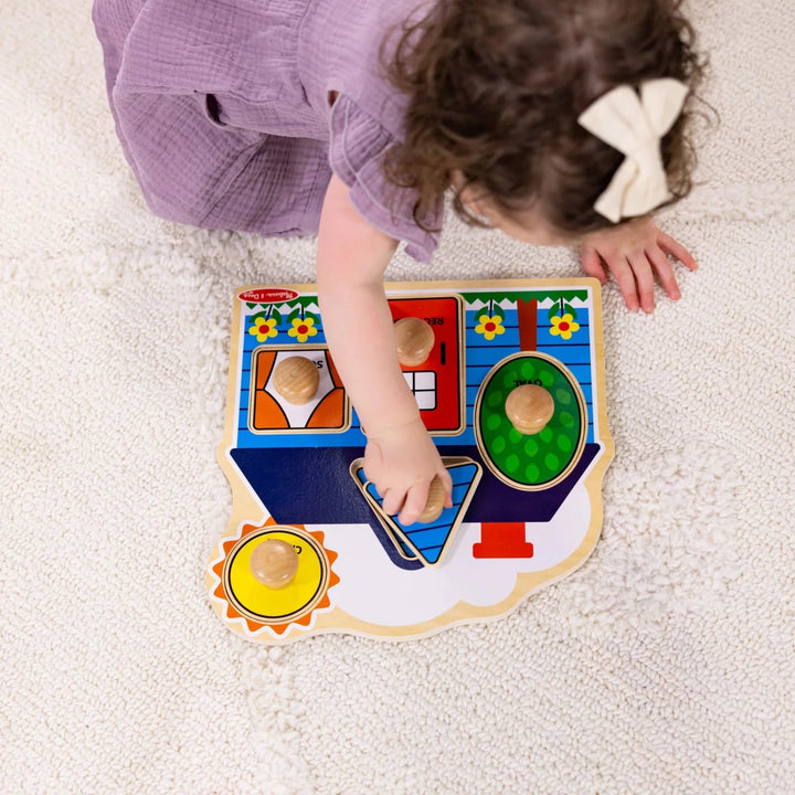 First Shapes Jumbo Knob Wooden Puzzle - Tools 4 Teaching