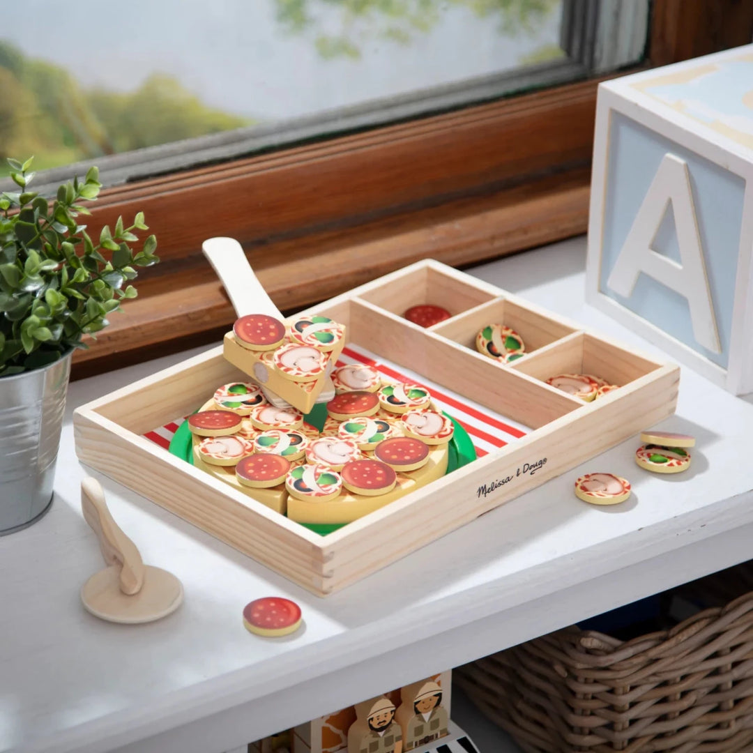 Pizza Party Wooden Play Food - Tools 4 Teaching