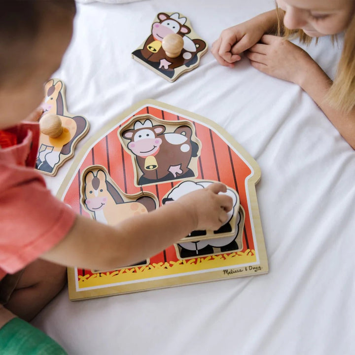 Jumbo Knob Barnyard Animals - Tools 4 Teaching