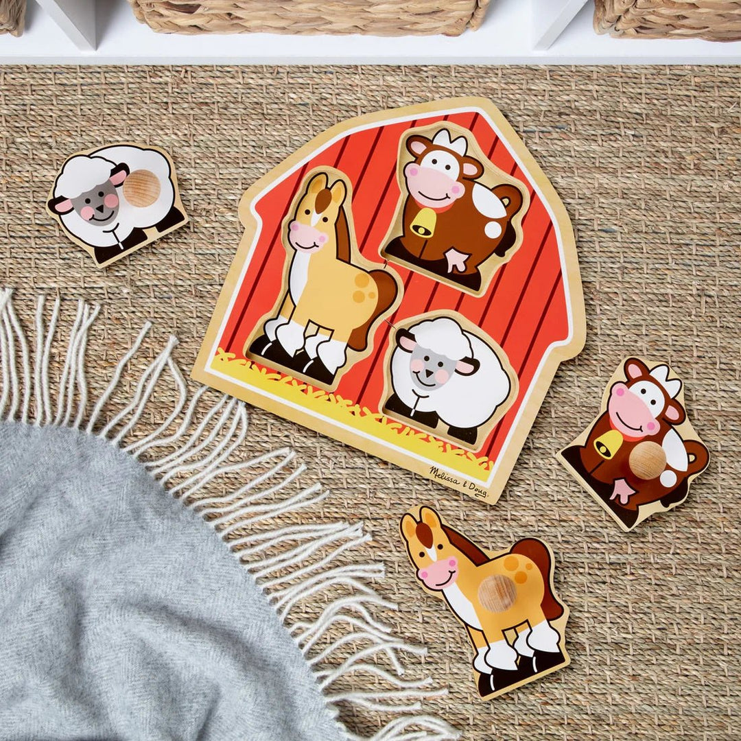 Jumbo Knob Barnyard Animals - Tools 4 Teaching