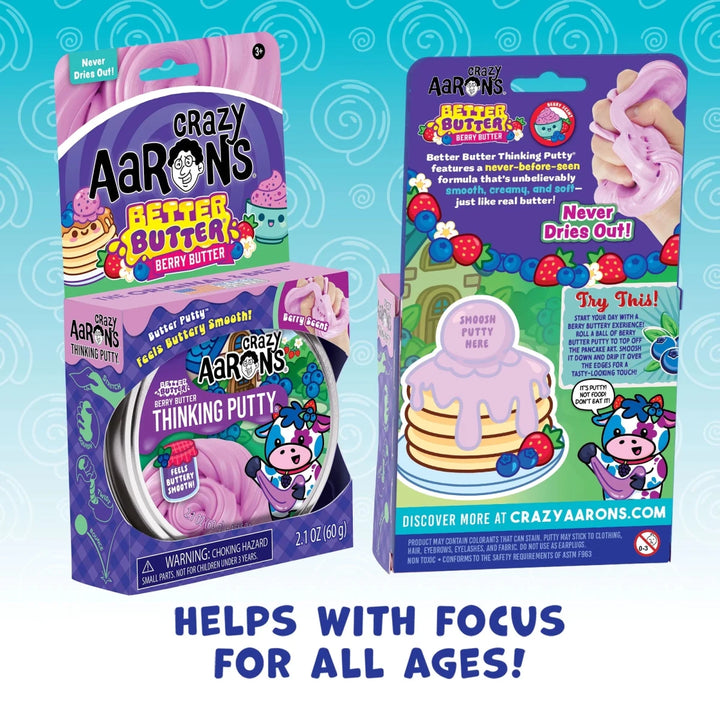Crazy Aarons® Better Butter Berry Butter Thinking Putty® - Tools 4 Teaching
