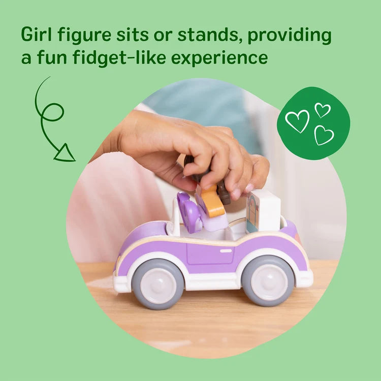 Cheery Lane Car and Play Figure Purple