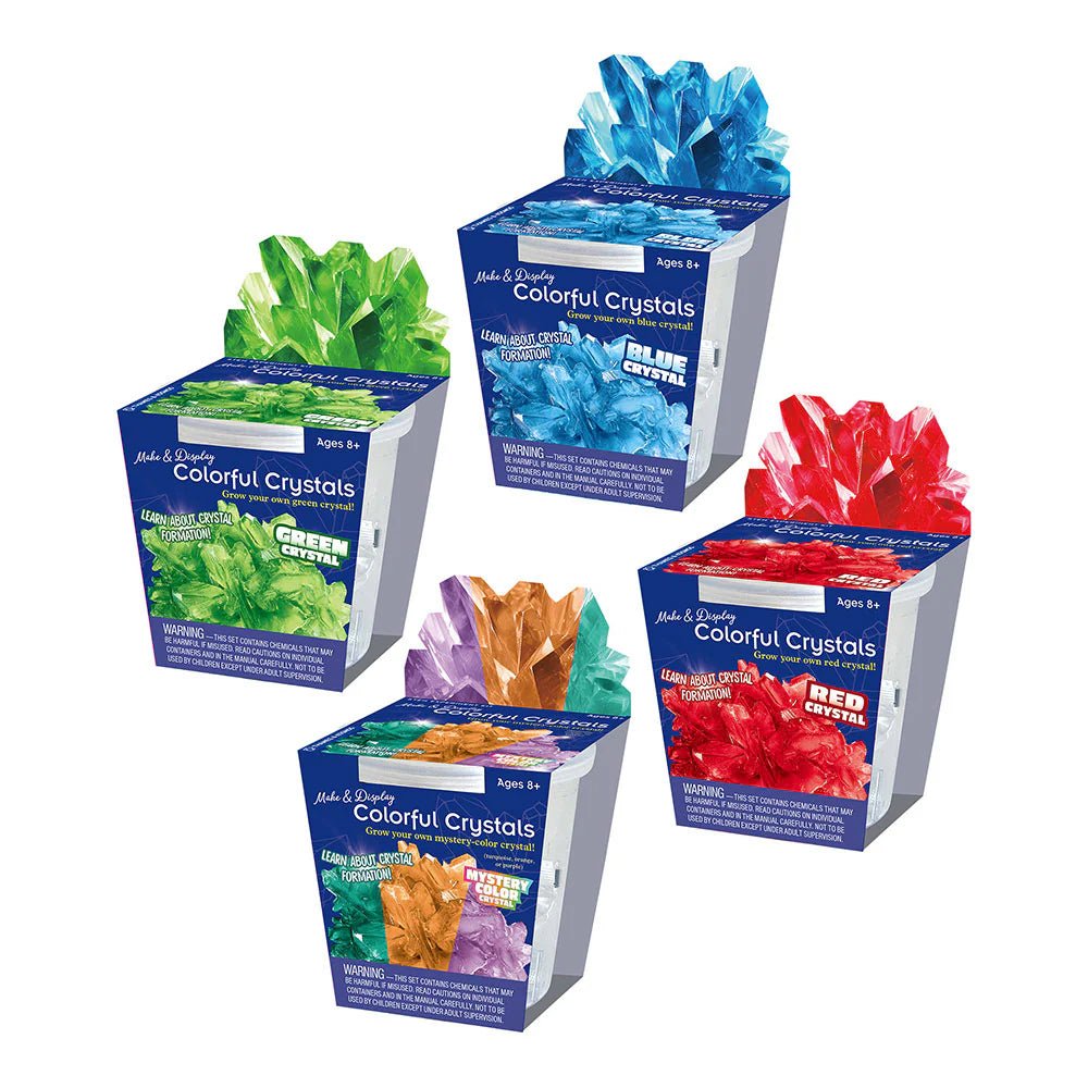 Make &amp; Display: Colorful Crystals 16 - Piece Gift Set - Tools 4 Teaching