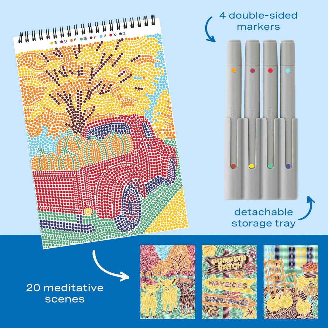 Lifelines® FlowArt® - Dot - By - Letter™ - Pumpkins &amp; Pastures - Tools 4 Teaching