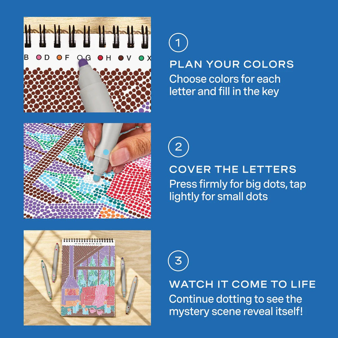 Lifelines® FlowArt® - Dot - By - Letter™ - Snowed - In - Tools 4 Teaching