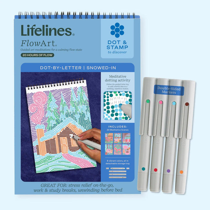 Lifelines® FlowArt® - Dot - By - Letter™ - Snowed - In - Tools 4 Teaching