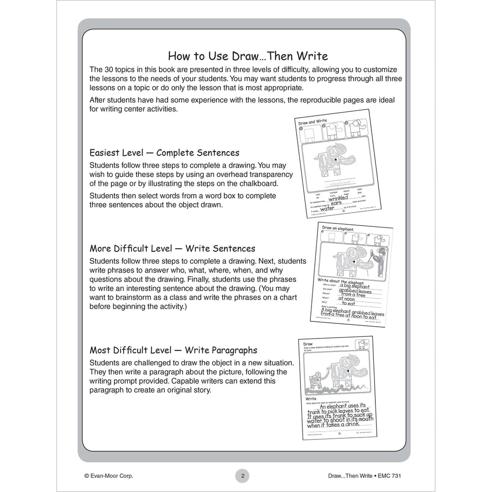 Draw…Then Write, Grades 1-3 - Tools 4 Teaching