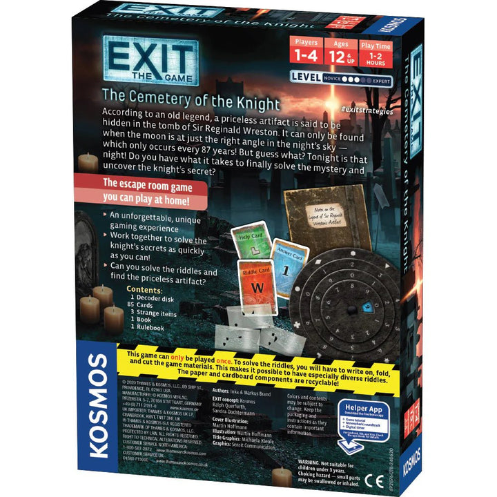 Exit: The Game The Cemetery of the Knight - Tools 4 Teaching