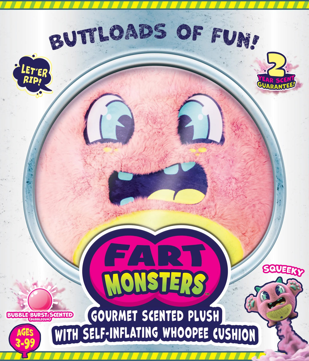 Fart Monsters Squeeky (Bubble Gum Scent)-Stuffed Animals & Plush-Tools 4 Teaching-Classroom Decor and More