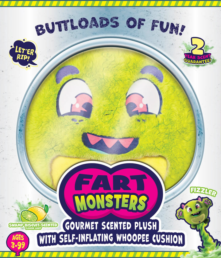Fart Monsters Fizzler (Lemon Lime Scent)-Stuffed Animals & Plush-Tools 4 Teaching-Classroom Decor and More