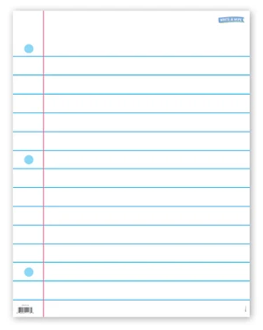 Write &amp; Wipe Notebook Page Chart