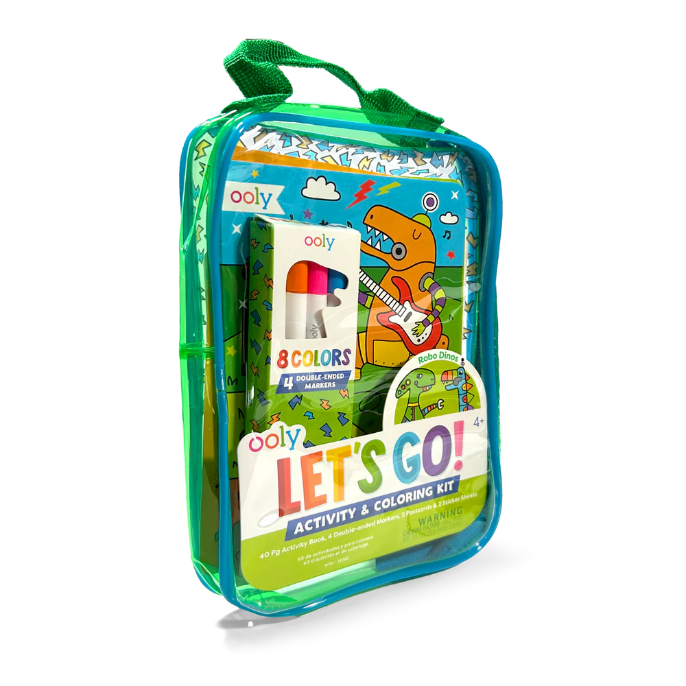 Let's Go! Activity & Coloring Kit - Robo Dinos - Tools 4 Teaching