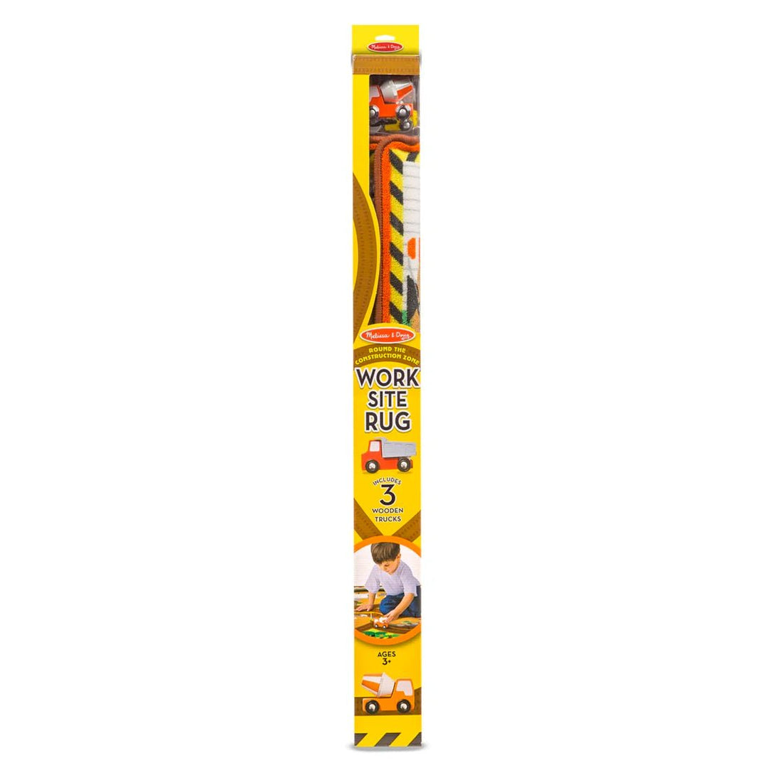 Round the Construction Zone Work Site Rug &amp; Vehicle Set - Tools 4 Teaching