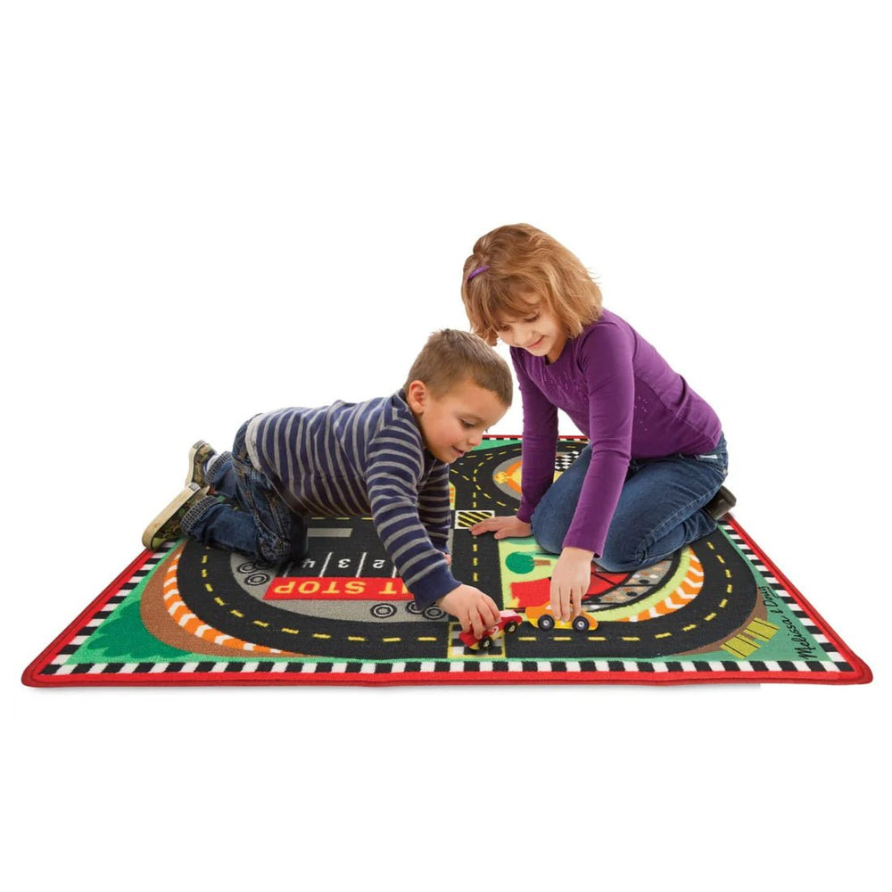 Round the Speedway Race Track Rug & Car Set - Tools 4 Teaching