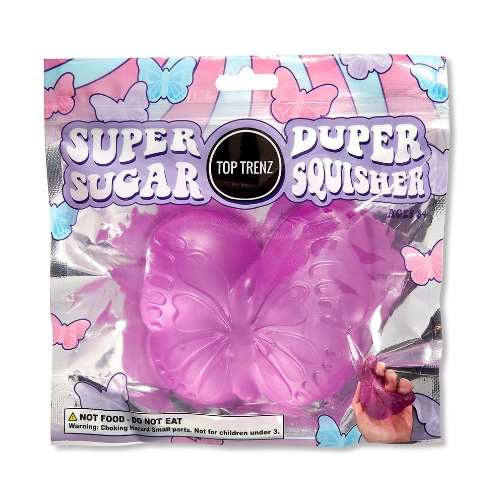 Super Duper Sugar Squisher Toy - Butterfly (Assorted) - Tools 4 Teaching