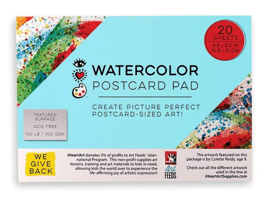 Watercolor Postcard Pad-Activity Pads-Tools 4 Teaching-Classroom Decor and More