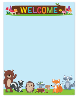 Woodland Friends Welcome Chart - Tools 4 Teaching