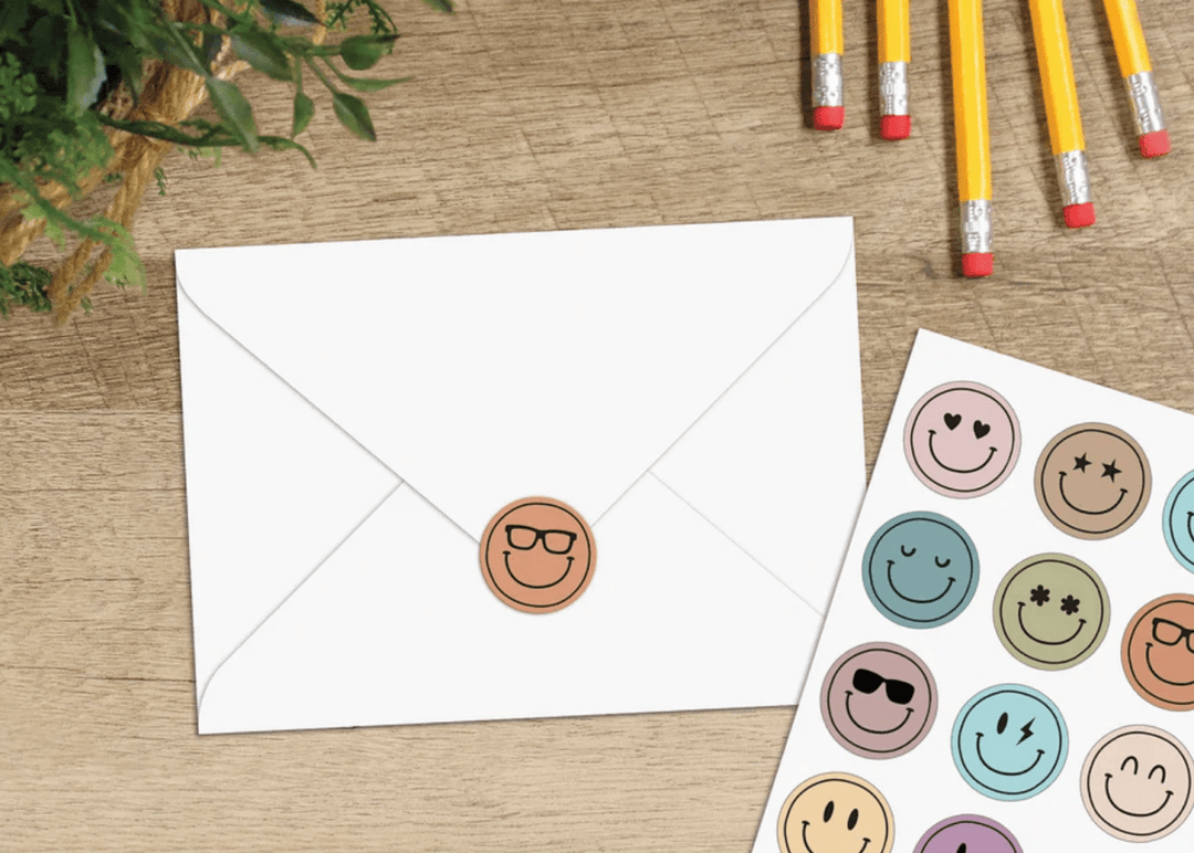 Calming Colors Smiley Faces Stickers - Tools 4 Teaching