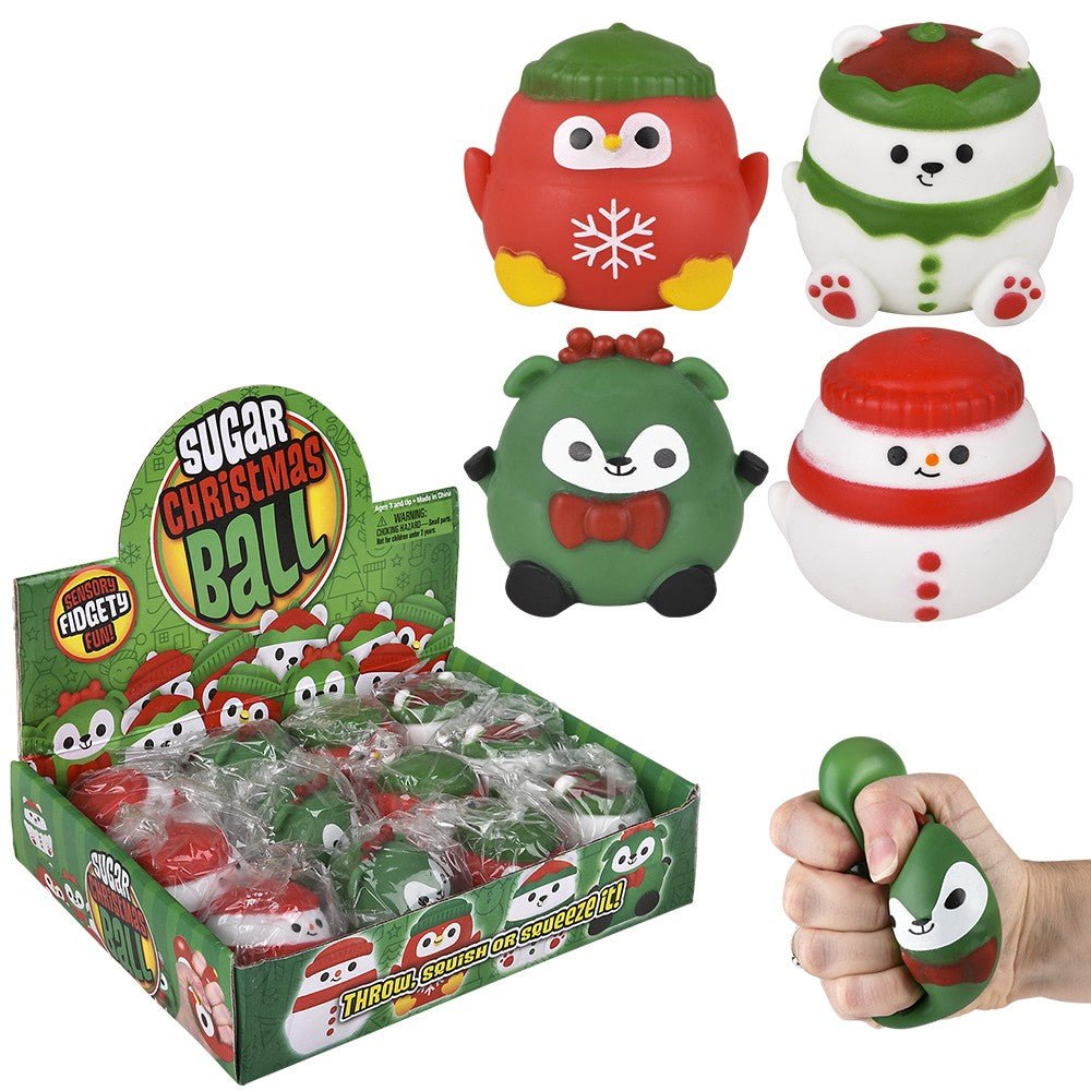 2.4" Christmas Squeezy Sugar Ball - Tools 4 Teaching